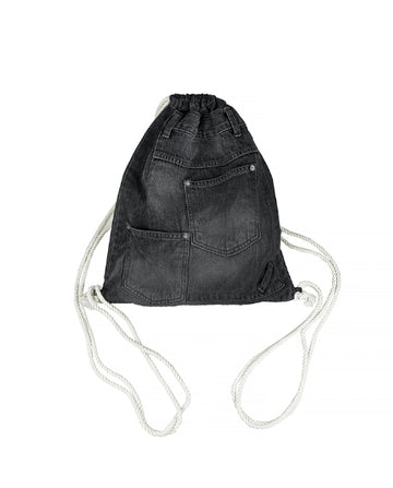 Afro Pocket Denim Sling Bag